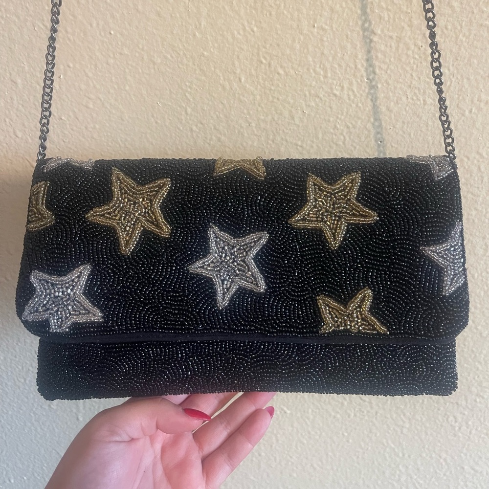 BEADED STAR PURSE